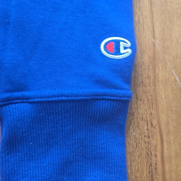 Champion Men's Royal Blue Hoodie Size L - Picture 3 of 9